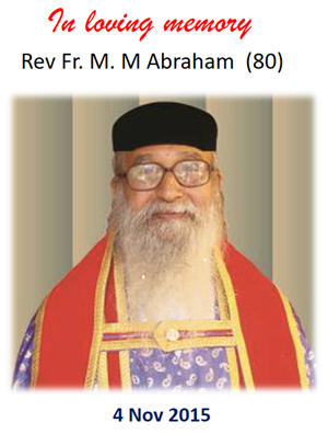  Rev. Fr. M.M Abraham Memorial Award 
